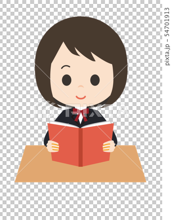 女子　読書 54701913