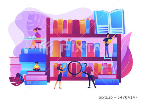 Public library concept vector illustration 54704147