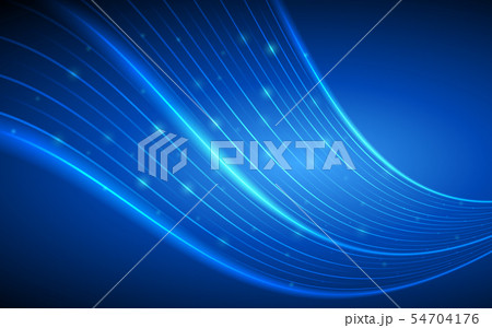 abstract technology curve lines on blue color 54704176
