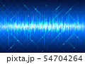 abstract technology graph wave on blue color 54704264