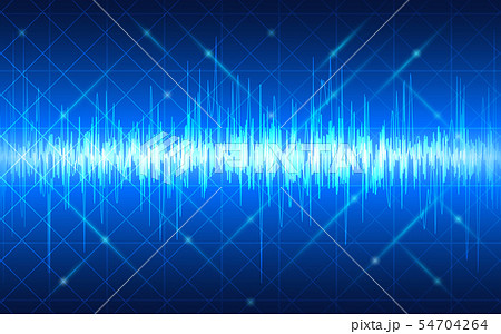 abstract technology graph wave on blue color 54704264