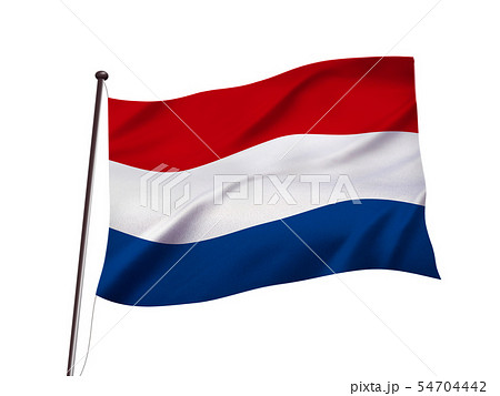 オランダの国旗イメージのイラスト素材