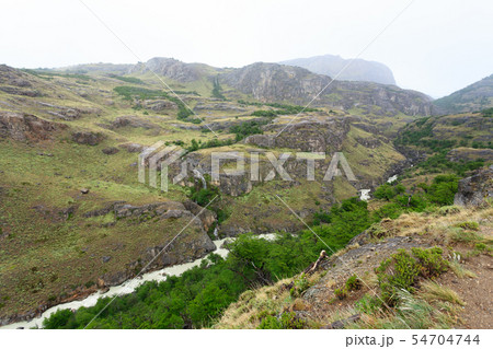 Landscape along trekking path to laguna Torre, Landscape along trekking path to laguna Torre, 54704744