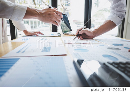Two business colleague meeting to brainstorm the Two business colleague meeting to brainstorm the 54706153