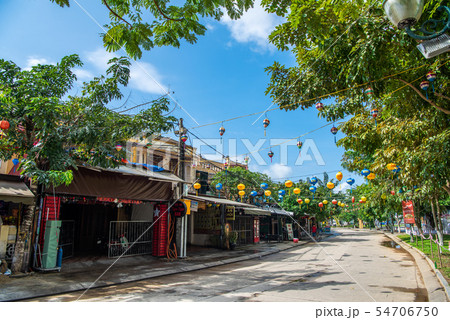 ベトナム　ホイアンの古い町並み 54706750