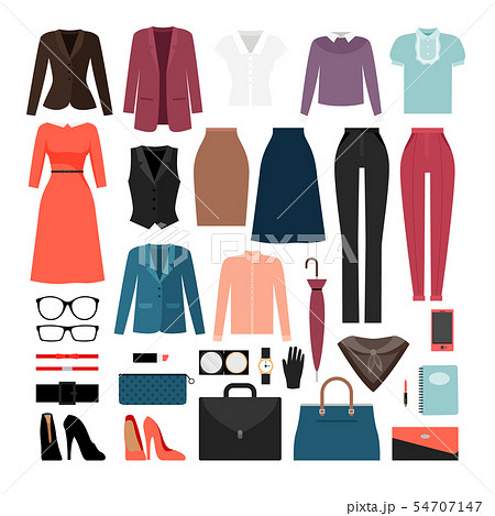 Businesswoman clothes and accessories 54707147