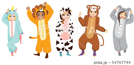 Happy people halloween onesie pajama party 54707744