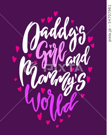 Baby nursery handwritten lettering 54707961