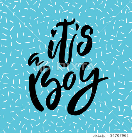 Baby nursery handwritten lettering 54707962