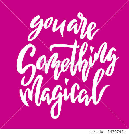 Baby nursery handwritten lettering 54707964