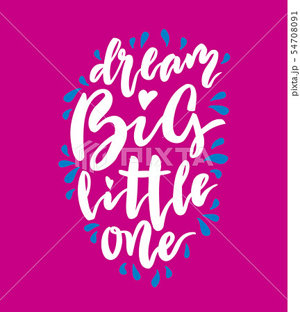 Baby nursery handwritten lettering 54708091