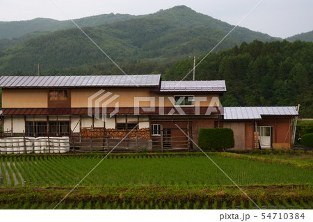 山村の風景写真　岩手県 54710384