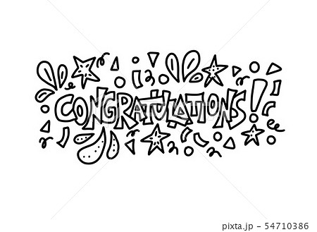 Congratulations quote. Vector concept desing word. 54710386