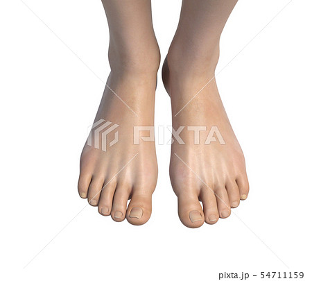 女性 ボディーパーツシリーズ 足の甲 Perming3dcgイラスト素材のイラスト素材