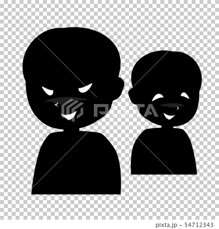 悪そうな黒子たちのイラスト素材