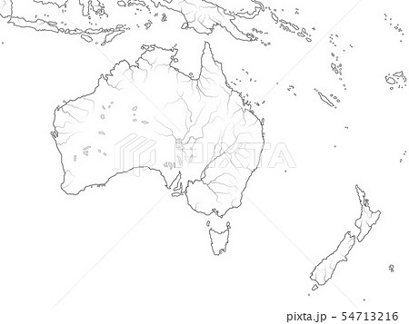 World Map of AUSTRALIA CONTINENT: Australia. 54713216