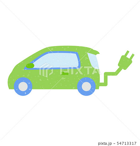 電気自動車のイラスト素材