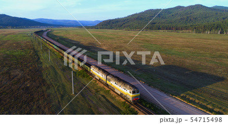 train coal moving landscape mining 54715498