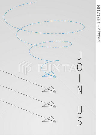 join us with a folded paper boat 54717184