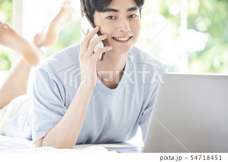 男性　ライフスタイル 54718451