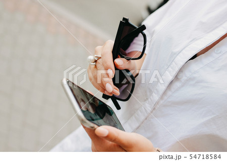 Beautiful successful elegant young woman Beautiful successful elegant young woman 54718584