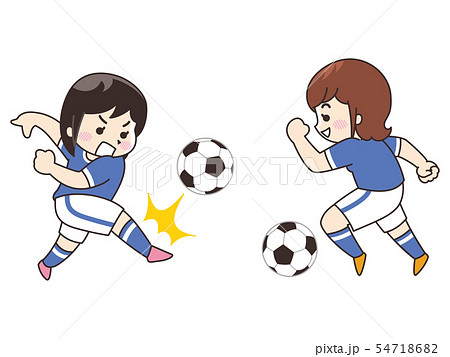 Female Football Player Stock Illustration