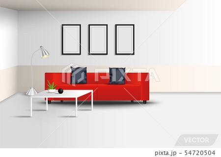 Realistic Architecture of Modern Interior Living Realistic Architecture of Modern Interior Living 54720504