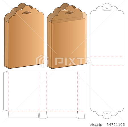 Box packaging die cut template design. 3d mock-up 54721106