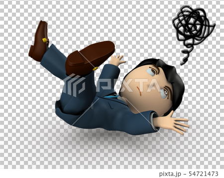 跌倒事故的商人 54721473