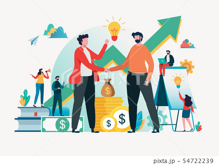 Financial investments concept.  Business assistant 54722239