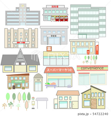 街の建物 街の建物 54722240