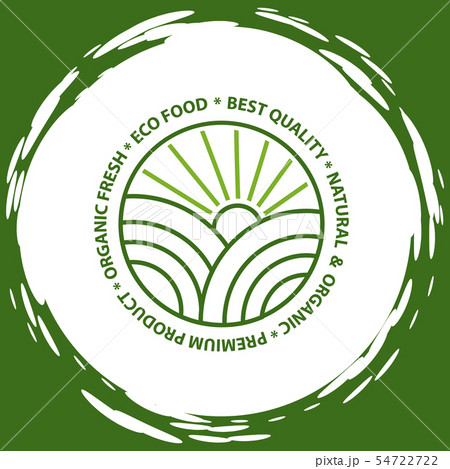 Natural Product, Vegan Food, Sticker Set Vector Natural Product, Vegan Food, Sticker Set Vector 54722722