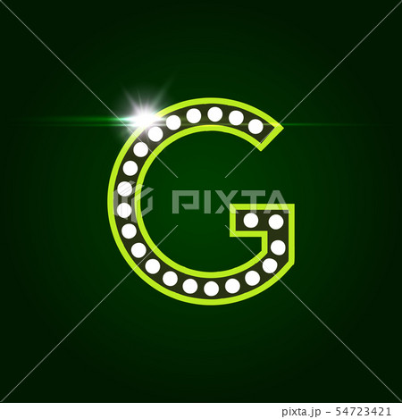 Casino and resort Letter G. Luxury letter with gems. Glowing effect, highlight on letter border Casino and resort Letter G. Luxury letter with gems. Glowing effect, highlight on letter border 54723421