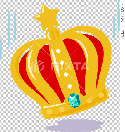 落下する王冠のイラスト素材