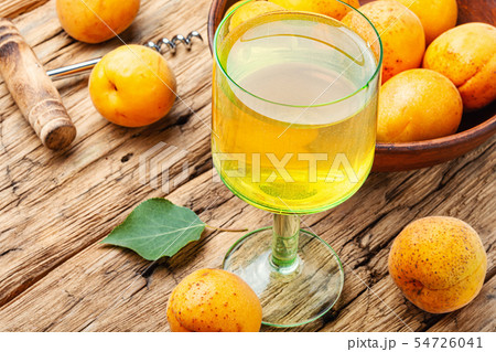 Homemade apricot wine 54726041