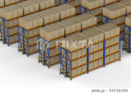 Rack in warehouse Rack in warehouse 54726309