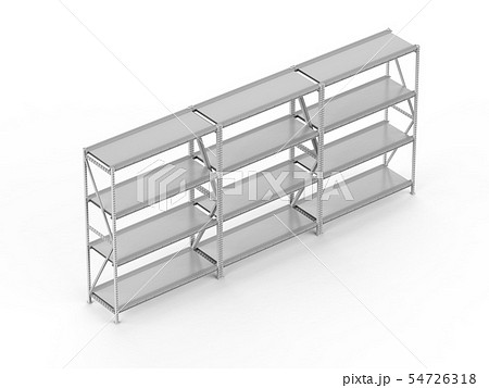Empty warehouse rack 54726318