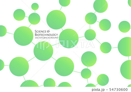 Modern background with green chemical bonds, molecules pattern. Medicine, science, biotechnology Modern background with green chemical bonds, molecules pattern. Medicine, science, biotechnology 54730600