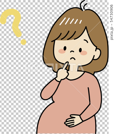 A pregnant woman who wonders 54730906