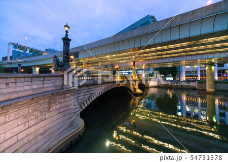日本の東京都市景観 日本橋などを望む 日本の東京都市景観 日本橋などを望む 54731378