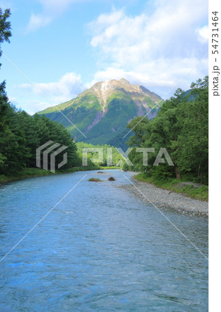 梓川と焼岳 54731464