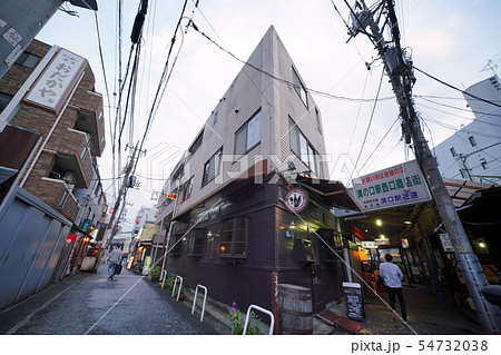 日本の川崎都市景観 溝の口のレトロな商店街などを望む 日本の川崎都市景観 溝の口のレトロな商店街などを望む 54732038