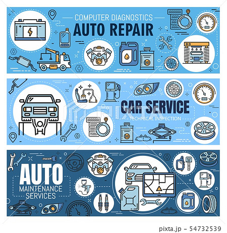 Car service, auto repair and vehicle spare parts 54732539
