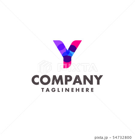 abstract colorful letter Y logo design for 54732800