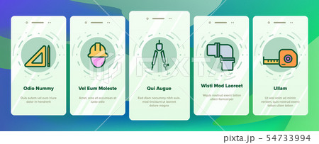Engineering Line Icon Set Vector Onboarding Engineering Line Icon Set Vector Onboarding 54733994