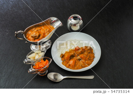 スパイス　カレーライス　Curry and rice 54735314