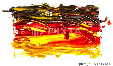 Hand drawn oil painting of the Germany flag. Hand drawn oil painting of the Germany flag. 54735484