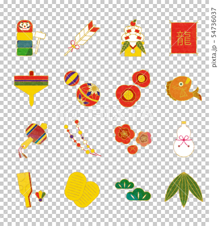 新年賀卡材料 54736037