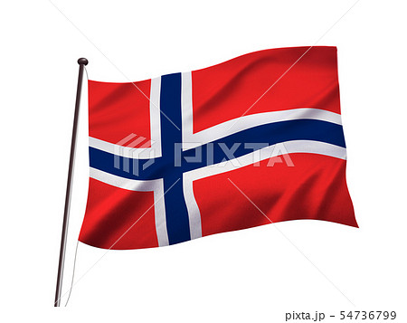 ノルウェーの国旗イメージ 54736799