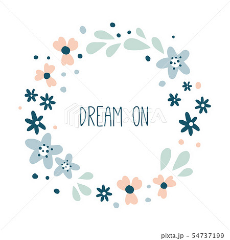 Dream on. Round floral wreath  54737199